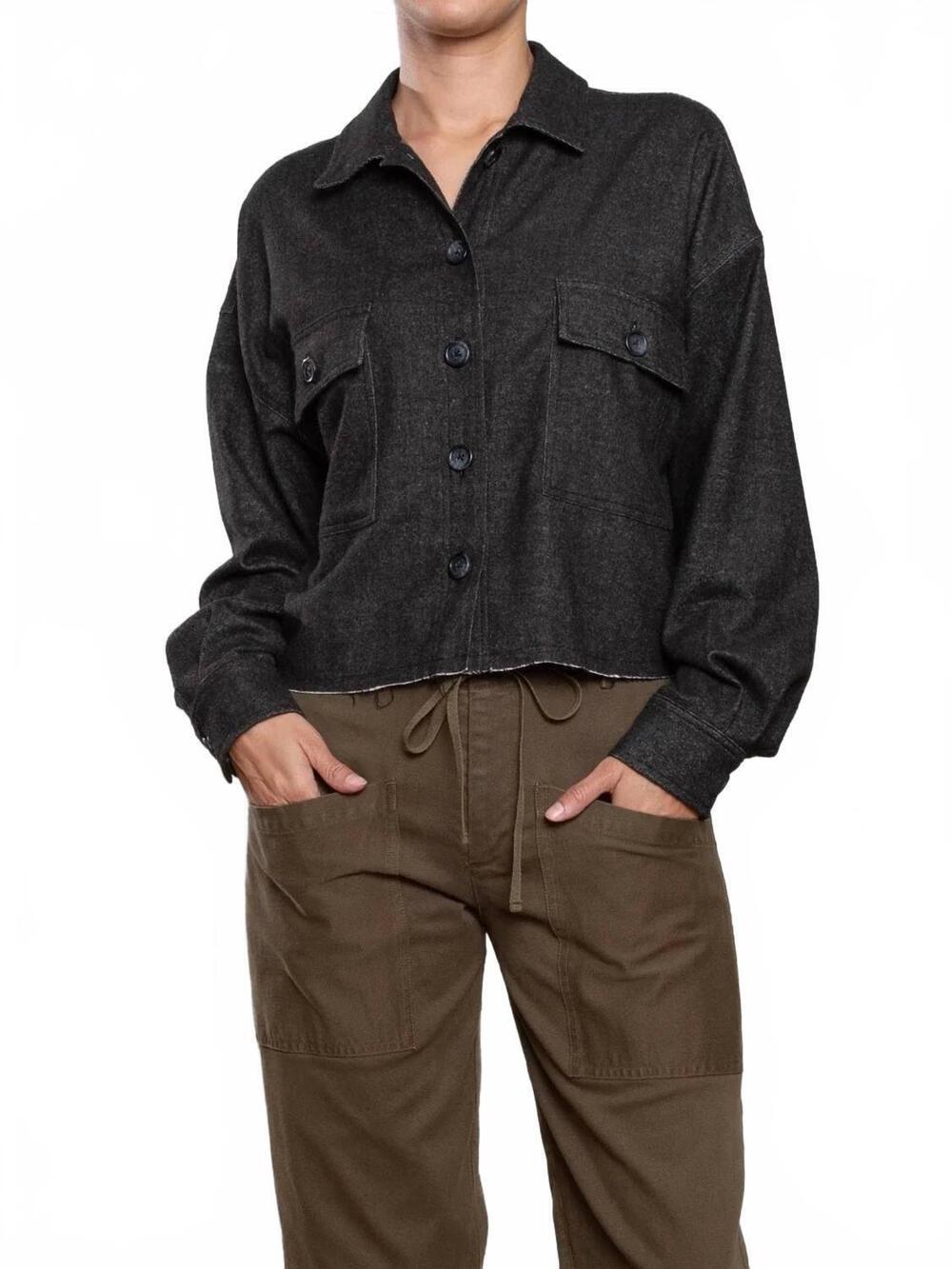NEW PHARAOH izzy shirt in charcoal